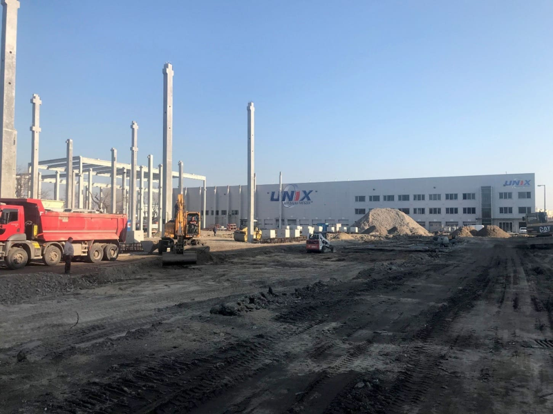 A Timót utcai Logisztikai Központunk újabb bővítése, két új csarnok építésének kezdete (2020.)