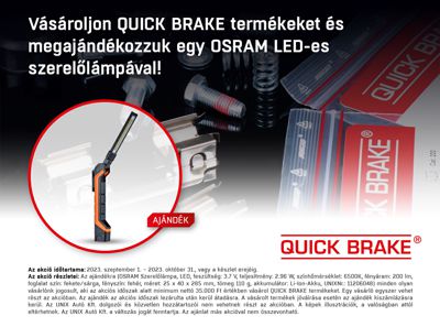 Quick Brake akció