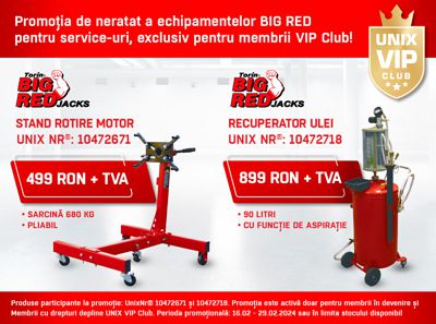 Promotia echipamentelor BIG RED pentru service-uri!