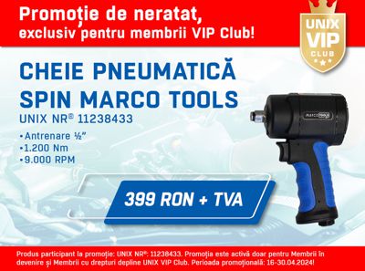 Promotia cheilor pneumatice SPIN MARCO TOOLS