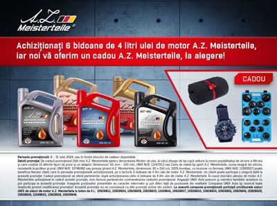 Promotia uleiului de motor AZ Meisterteile la bidon 4L