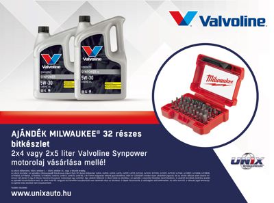 VALVOLINE motorolaj akció