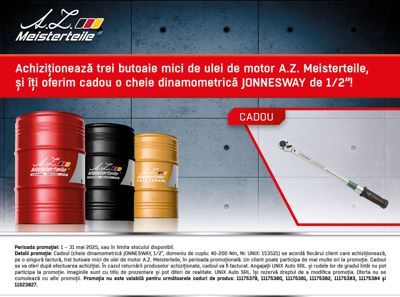 Promotia lubrifiantilor A.Z. Meisterteile, la butoi mic!