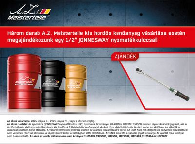 A.Z. Meisterteile kis hordós kenőanyag akció