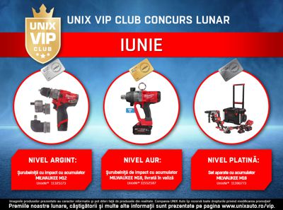UNIX VIP Club concursul lunii iunie