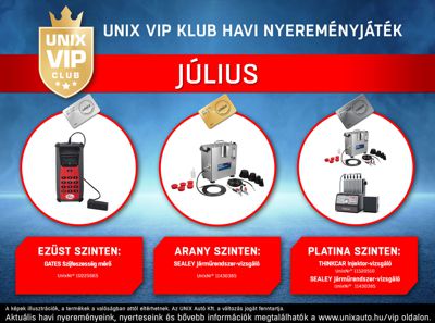 VIP Nyereményjáték július