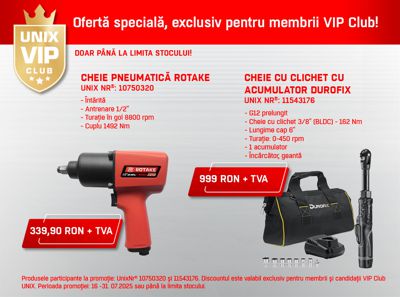 PROMOTIE VIP CLUB ROTAKE SI DUROFIX
