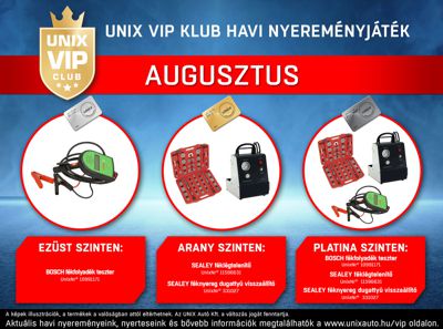 VIP Nyereményjáték augusztus