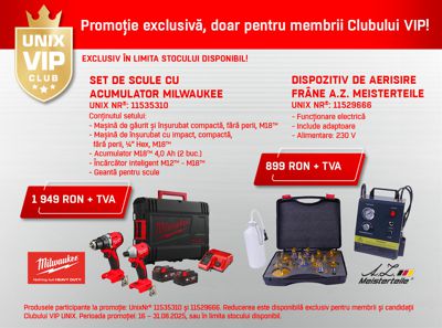 Promotie VIP CLUB MILWAUKEE & A.Z. MEISTERTEILE