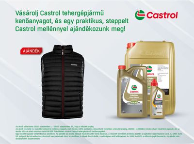 CASTROL tehergépjármű kenőanyag akció