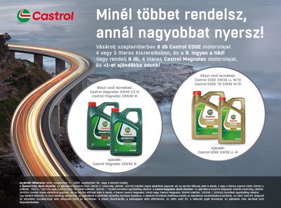 CASTROL EDGE kis kiszerelés akció