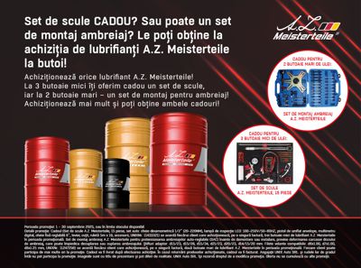 Promotia lubrifiantilor A.Z. Meisterteile, la butoi mare!