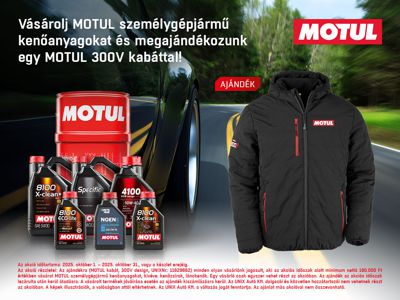 MOTUL személygépjármű kenőanyag akció