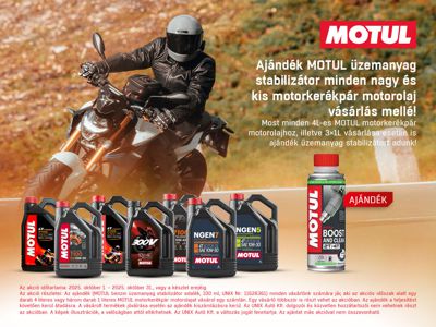 MOTUL motorkerékpár motorolaj akció