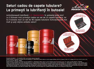 Promotia lubrifiantilor A.Z. Meisterteile, la butoi mare!