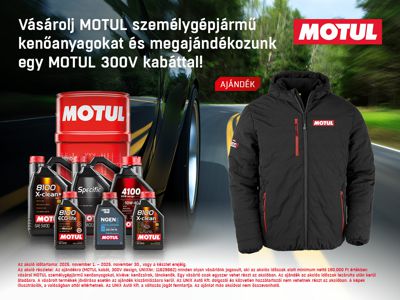 MOTUL személygépjármű kenőanyag akció