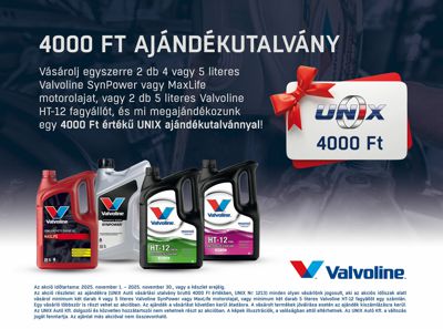 VALVOLINE akció