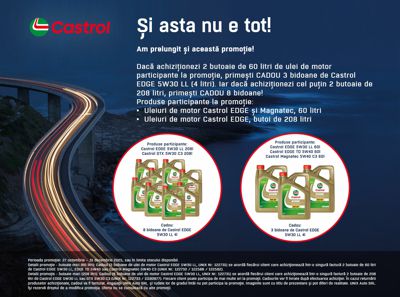 Promotia Castrol 208 litri
