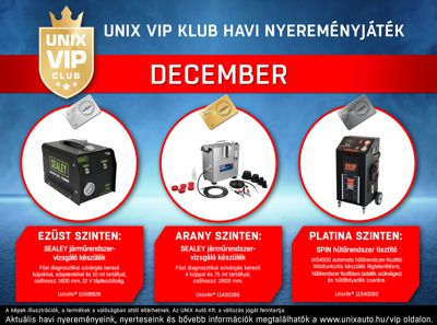 VIP Nyereményjáték december