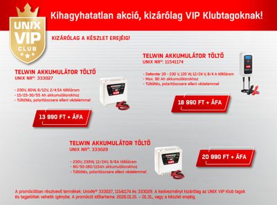 TELWIN akkumulátor töltő akció