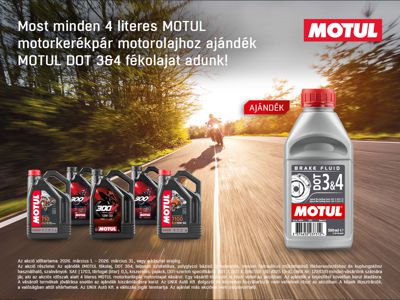 MOTUL motorkerékpár motorolaj akció