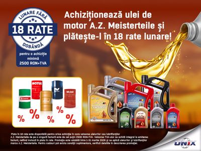 Oferta de 18 rate lunare fara dobanda