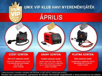 VIP Nyereményjáték április