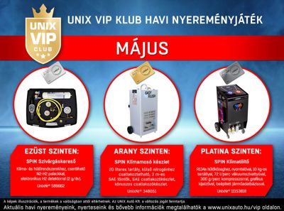 VIP Nyereményjáték május