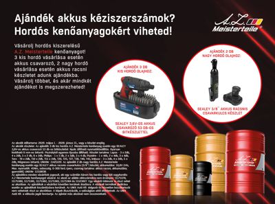A.Z. Meisterteile kis hordós kenőanyag akció