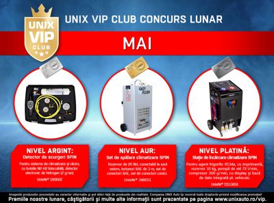 UNIX VIP Club concursul lunii mai