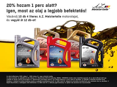 A.Z. Meisterteile 4l motorolaj akció