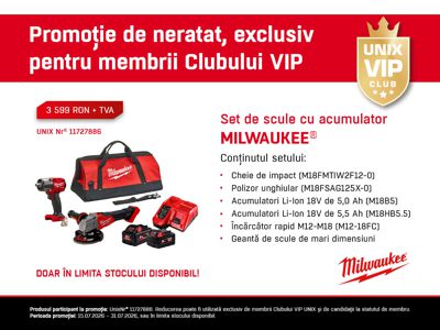Set de scule cu acumulator Milwaukee