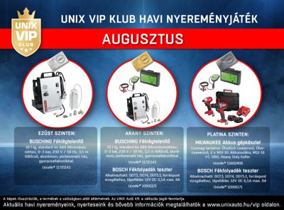 VIP Nyereményjáték augusztus
