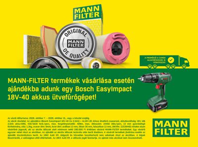 MANN-FILTER akció