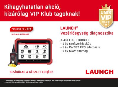 LAUNCH Vezérlőegység diagnosztika